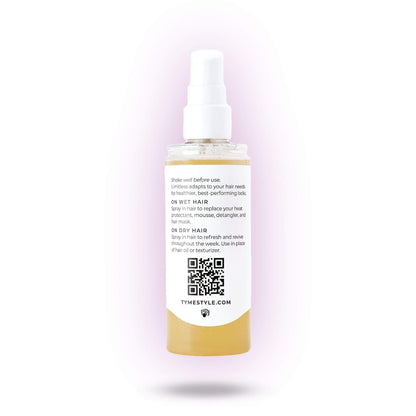 Back of Limitless Universal Spray bottle.