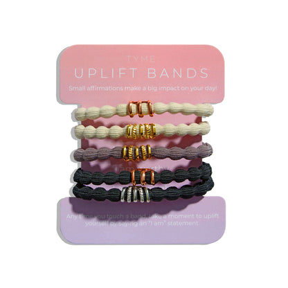 uplift affirmations hair tie bracelet tension free hair tie twistie