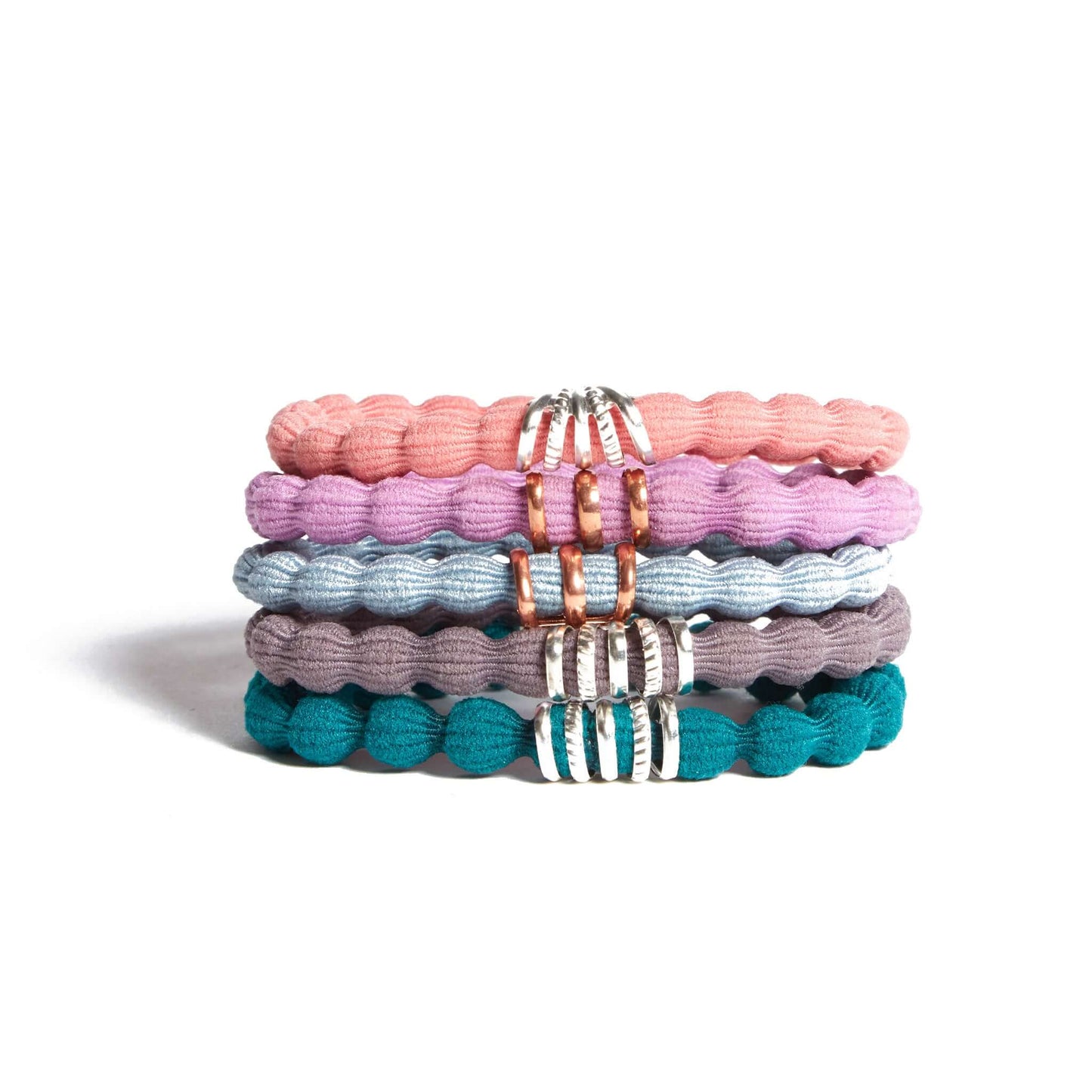 colorful raidiant uplift hair ties with soft bubble strong hold